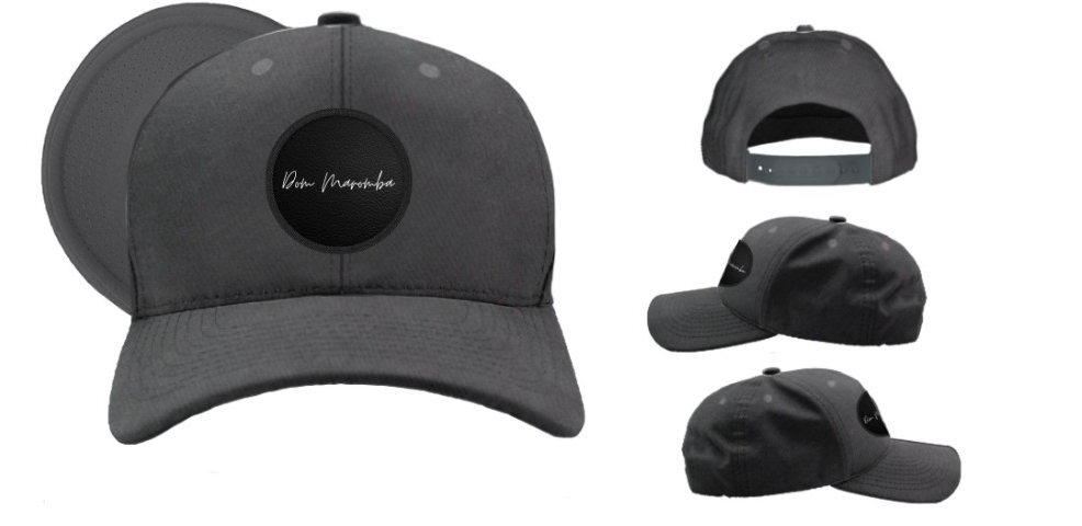 Boné Preto Dom Maromba Estilo Cursivo em Círculo