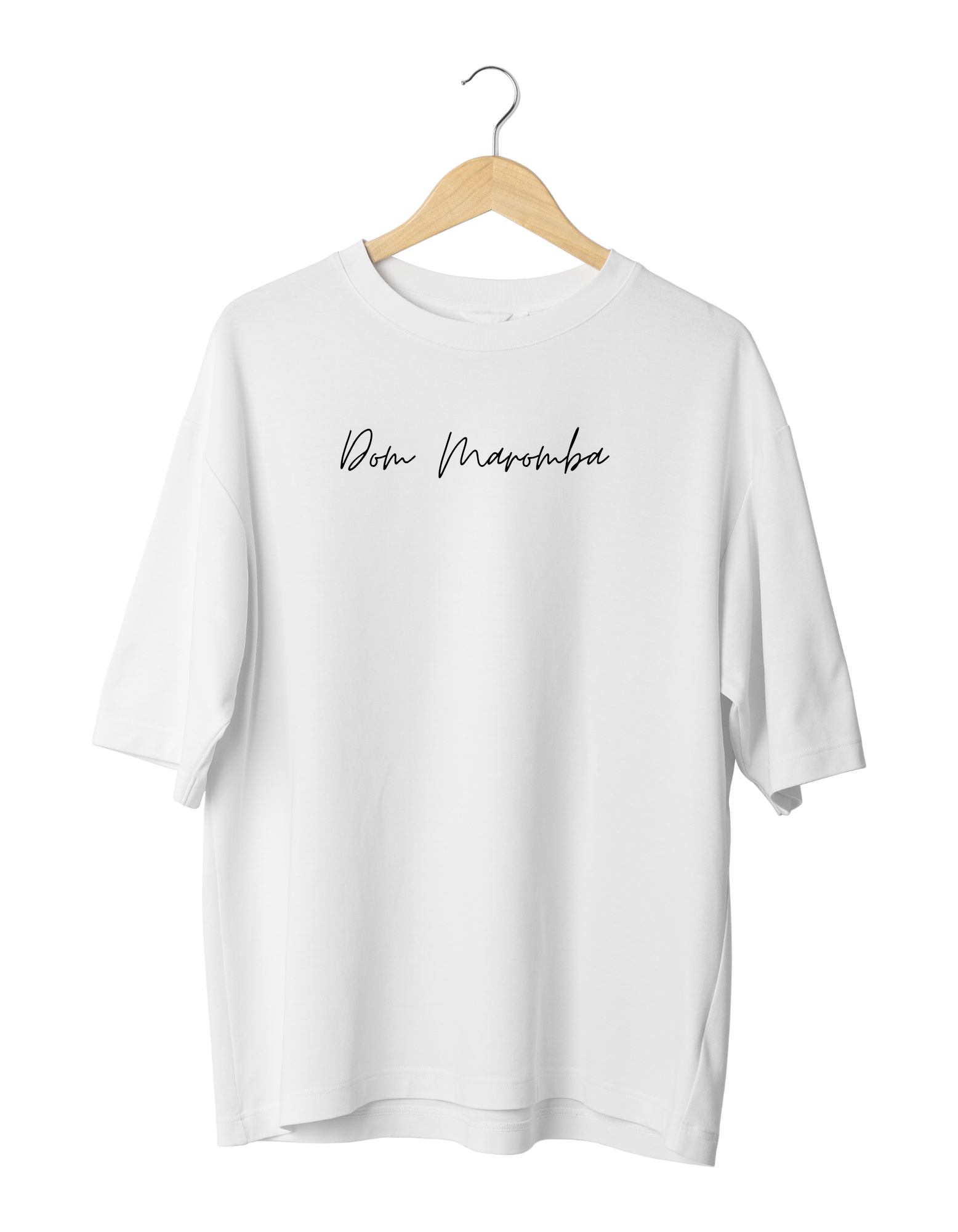 Camiseta Branca Dom Maromba Estilo Padrão - Frente