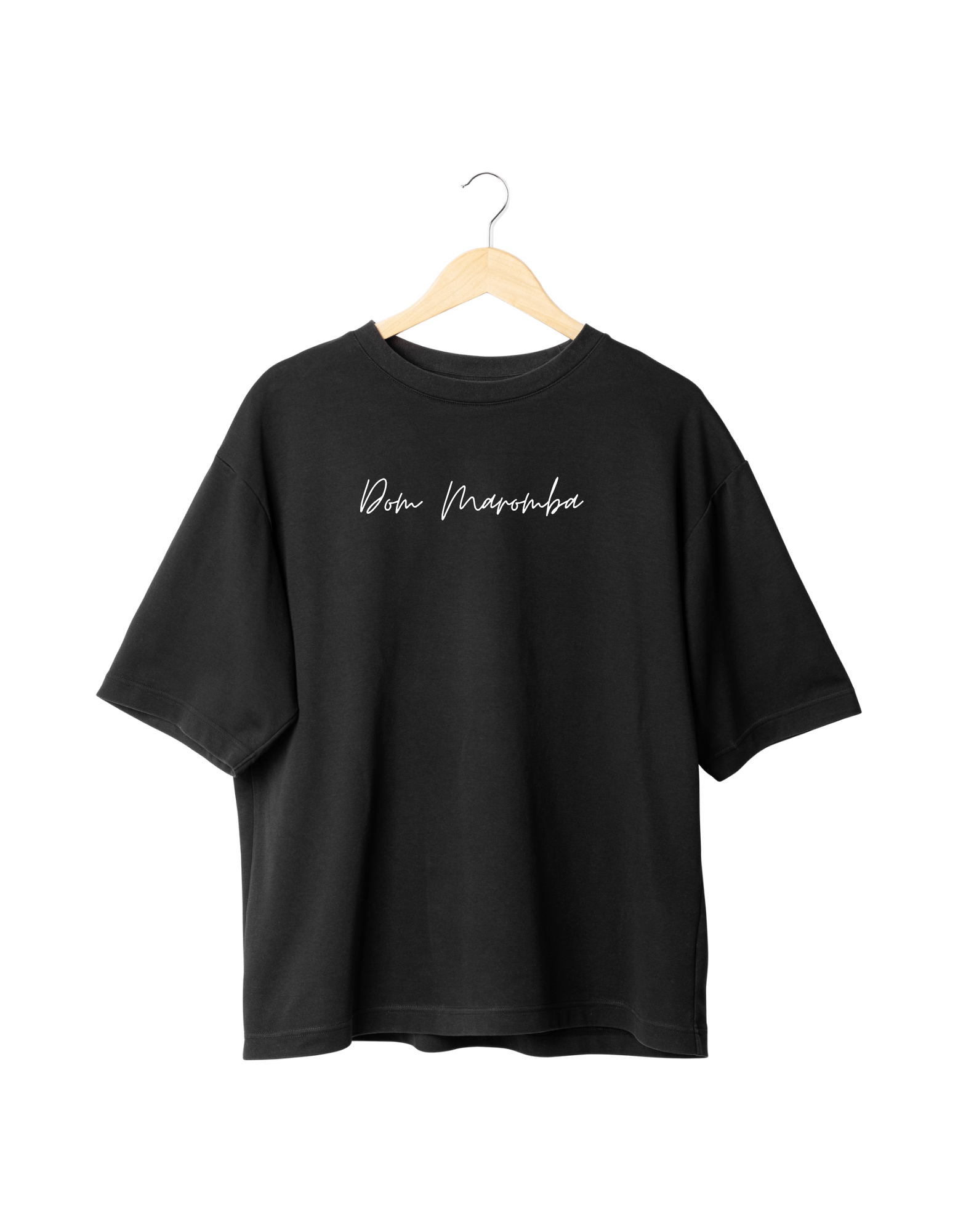 Camiseta Preta Dom Maromba Estilo Cursivo - Frente