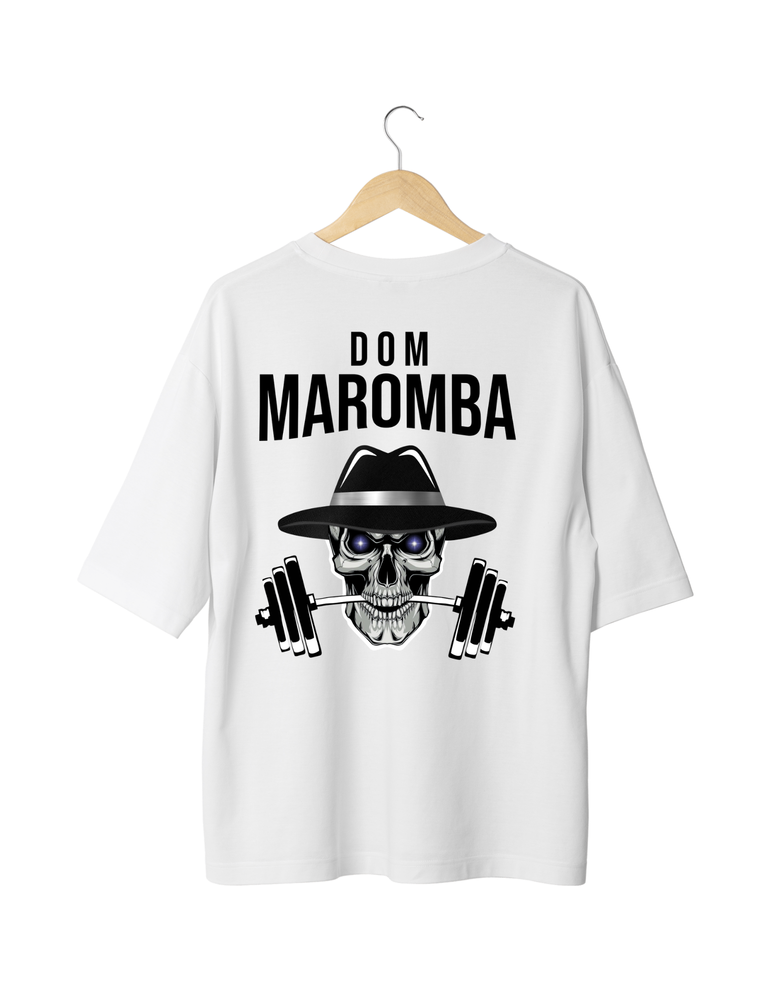 Camiseta Preta Dom Maromba com Logo nas Costas