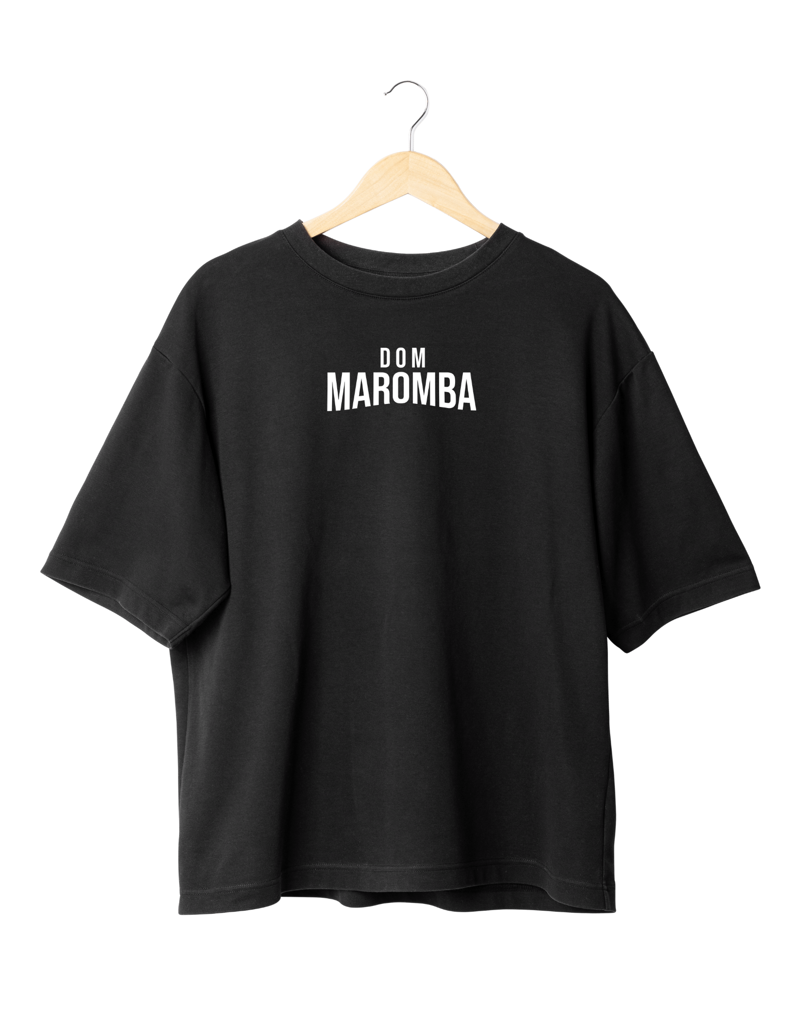 Camiseta Preta Dom Maromba Estilo Padrão - Frente