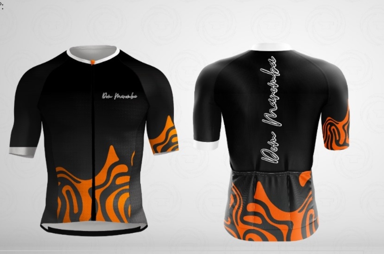 Camisa de Ciclismo Dom Maromba Estilo Cursivo