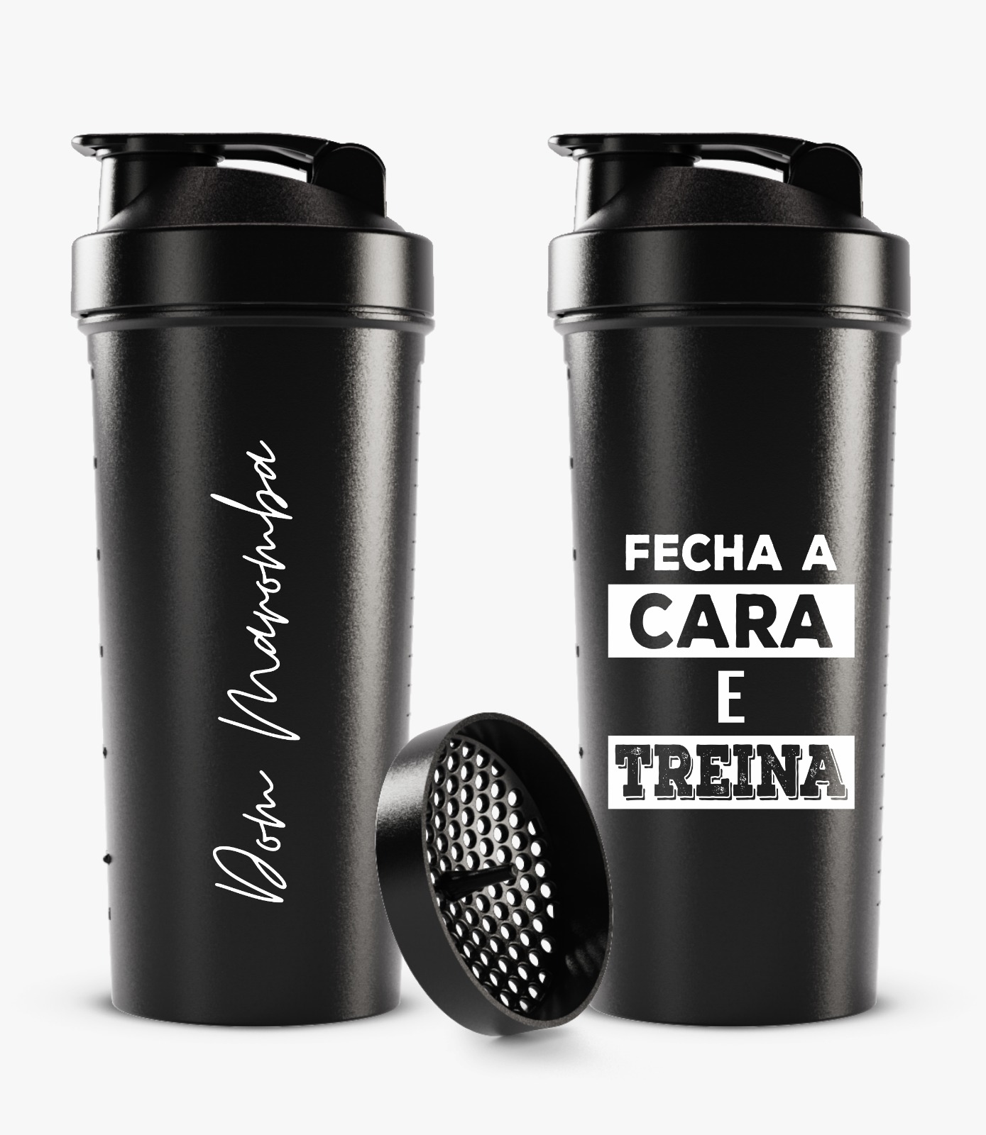 Coqueteleira Preta Dom Maromba Estilo Cursivo