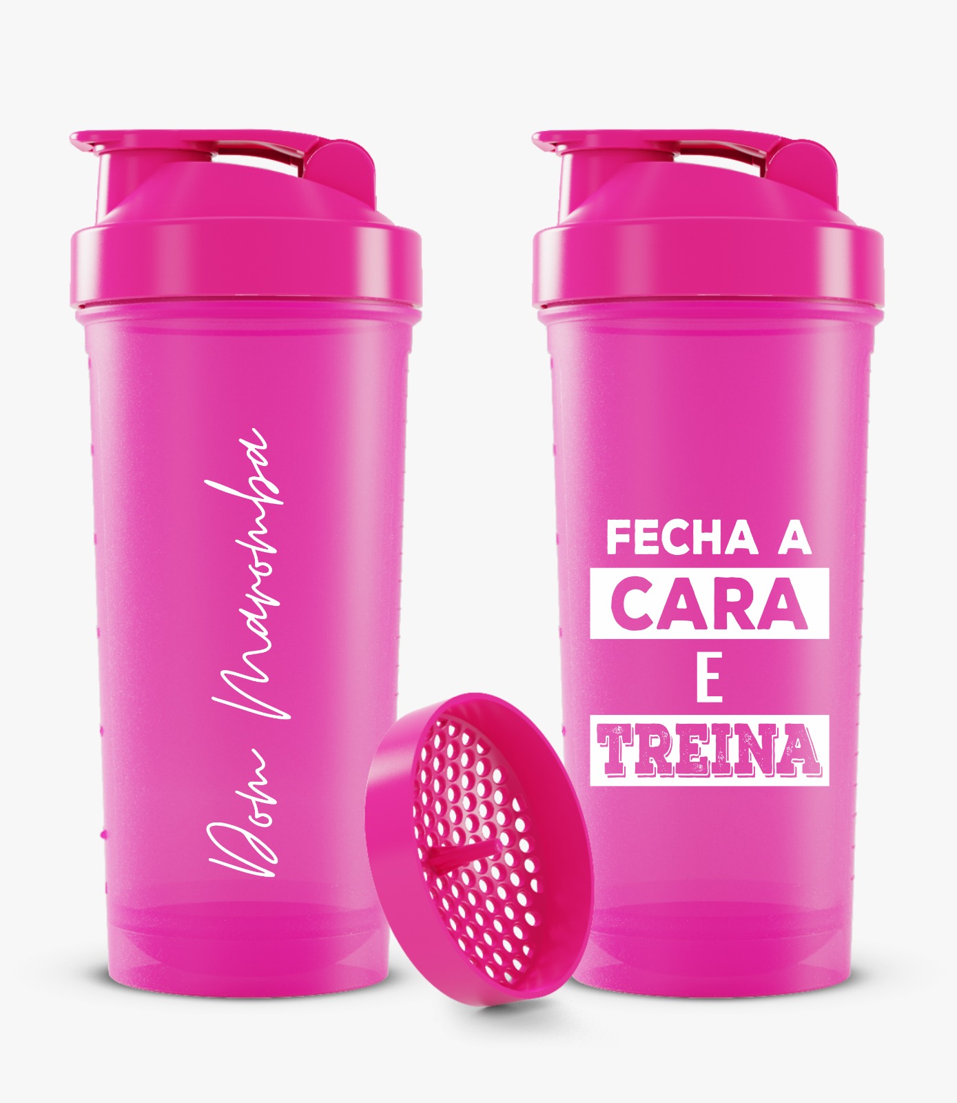 Coqueteleira Rosa Dom Maromba Estilo Cursivo